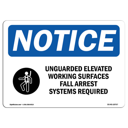 Unguarded Elevated Working Surfaces