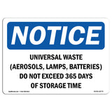 Universal Waste (Aerosols, Lamps, Batteries)