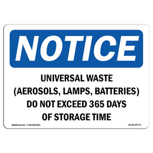 Universal Waste (Aerosols, Lamps, Batteries)