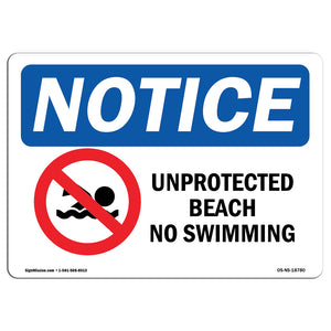 Unprotected Beach No Swimming