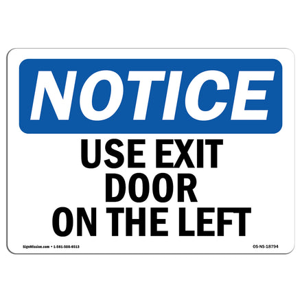 Use Exit Door On The Left