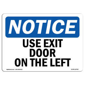 Use Exit Door On The Left