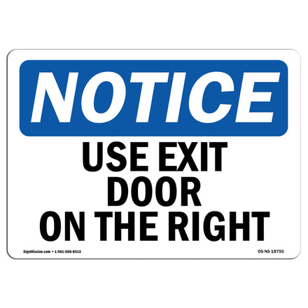 Use Exit Door On The Right