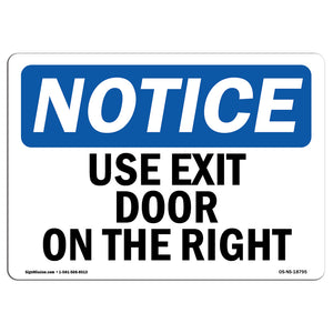 Use Exit Door On The Right