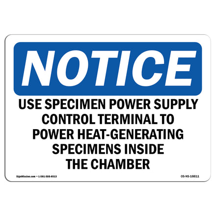 Use Specimen Power Supply Control Terminal