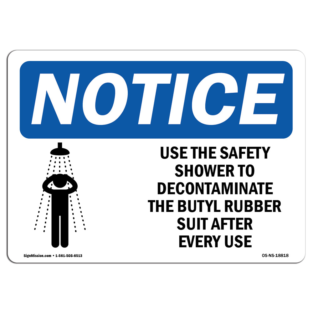 Use The Safety Shower To Decontaminate