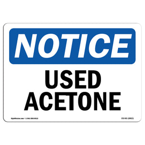 Used Acetone