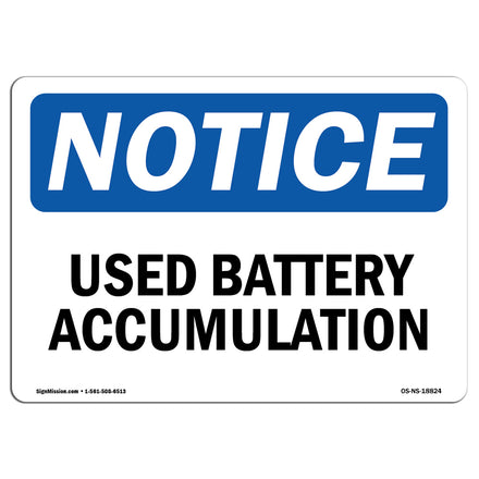 Used Battery Accumulation