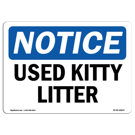 Used Kitty Litter