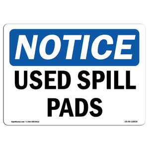 Used Spill Pads