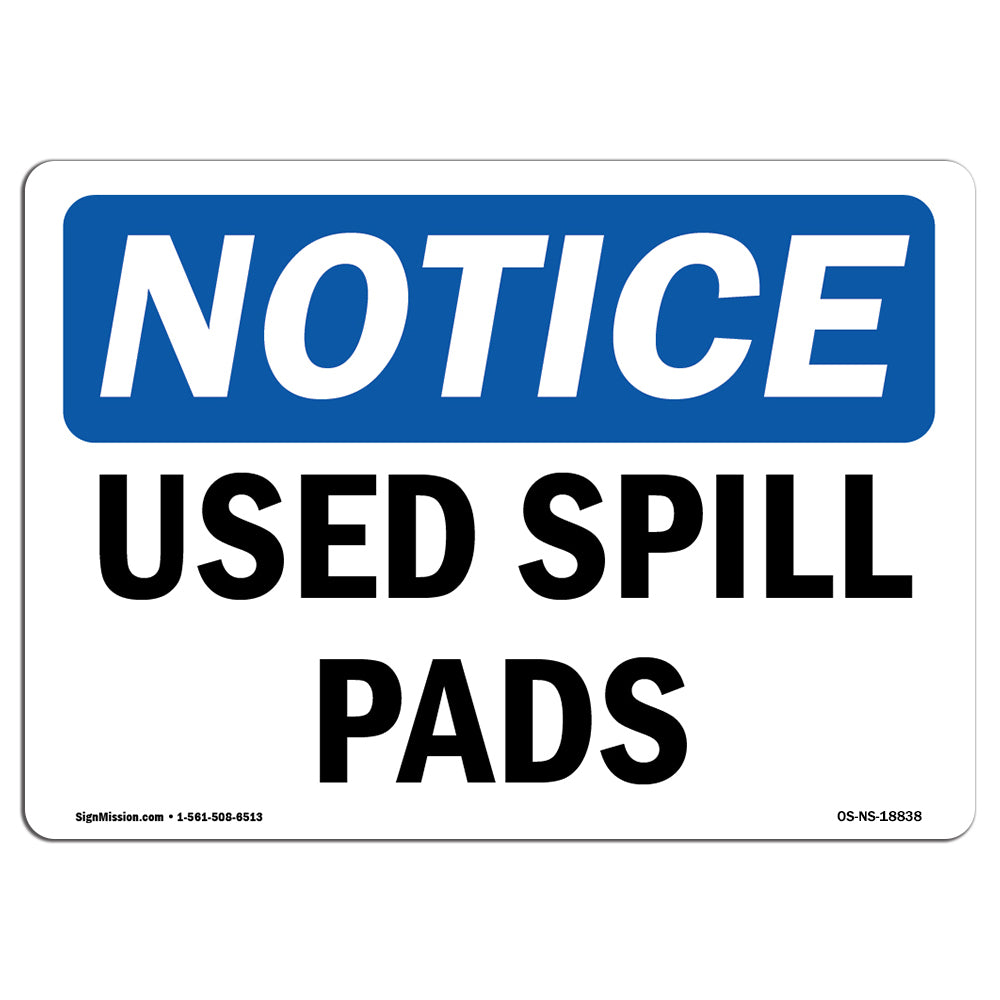 Used Spill Pads