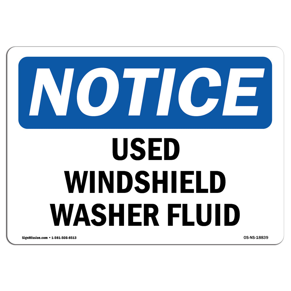 Used Windshield Washer Fluid