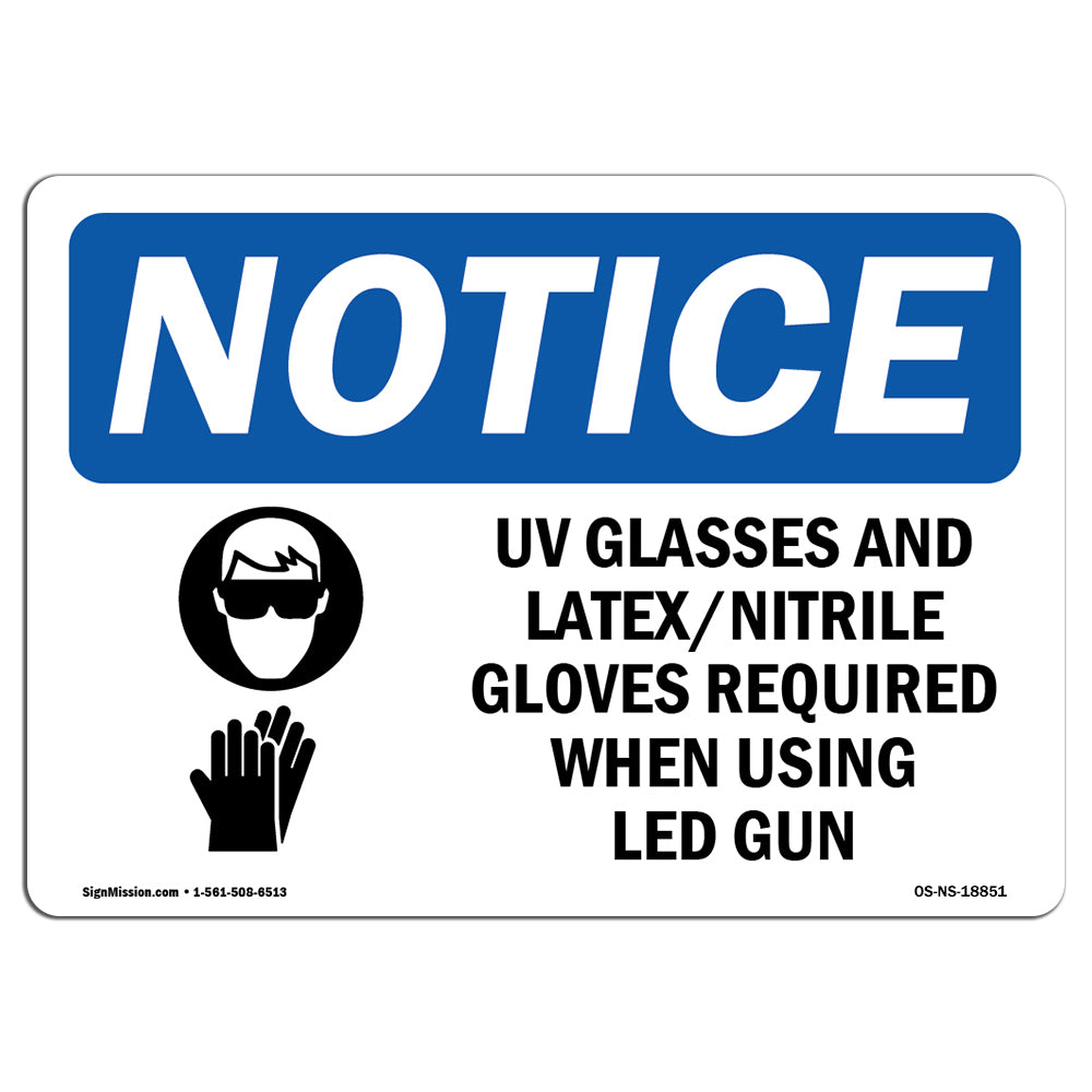 UV Glasses And Latex Nitrile