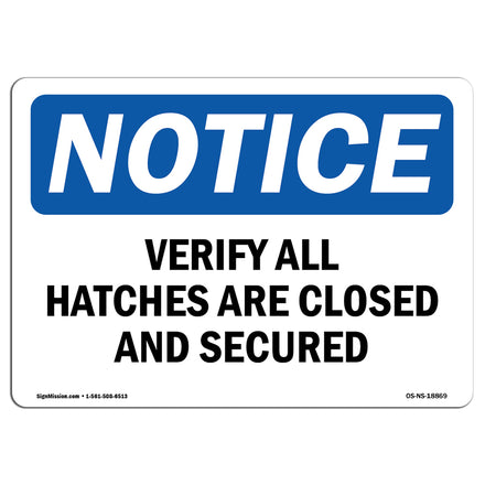 Verify All Hatches Are Closed And Secured