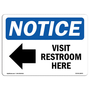 Visit Restroom Here [Left Arrow]