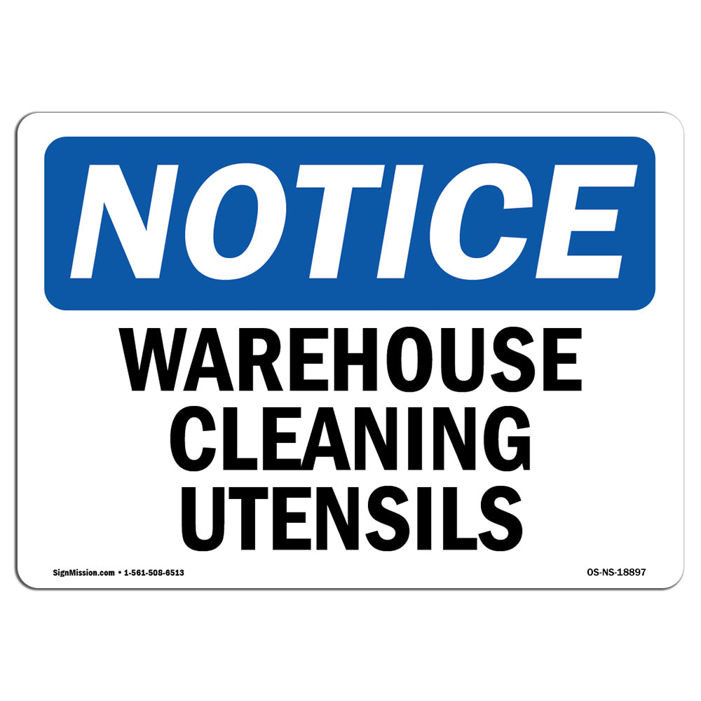 Warehouse Cleaning Utensils