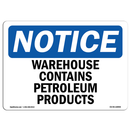 Warehouse Contains Petroleum Products