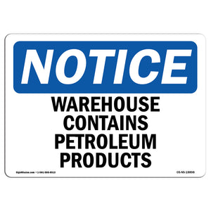 Warehouse Contains Petroleum Products