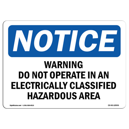 Warning Do Not Operate In An Electrically