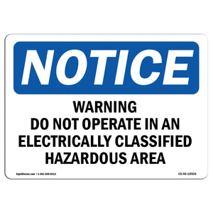 Warning Do Not Operate In An Electrically