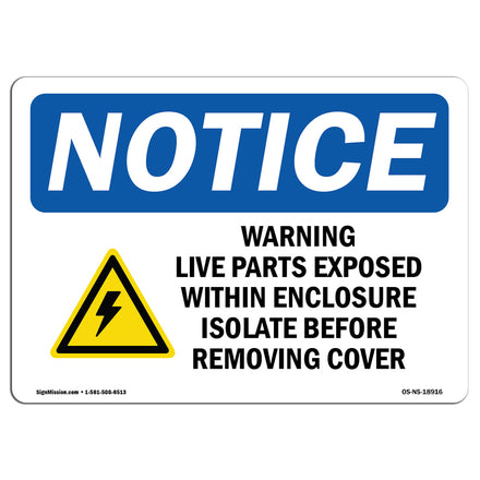 Warning Live Parts Exposed Within