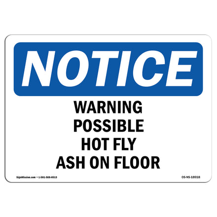 Warning Possible Hot Fly Ash On Floor