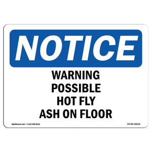 Warning Possible Hot Fly Ash On Floor