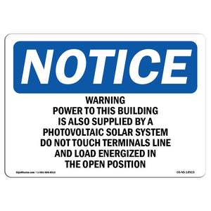 Warning Power To This Building Is Also Supplied