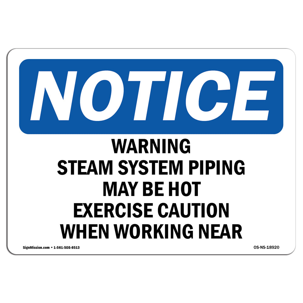 Warning Steam System Piping May Be Hot Exercise