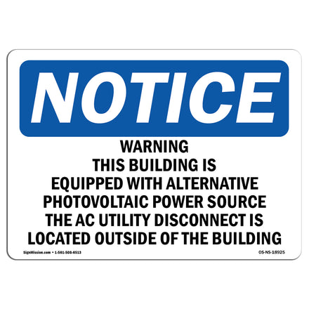 Warning This Building Is Equipped With Alternative