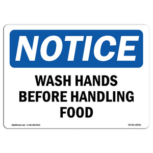 Wash Hands Before Handling Food