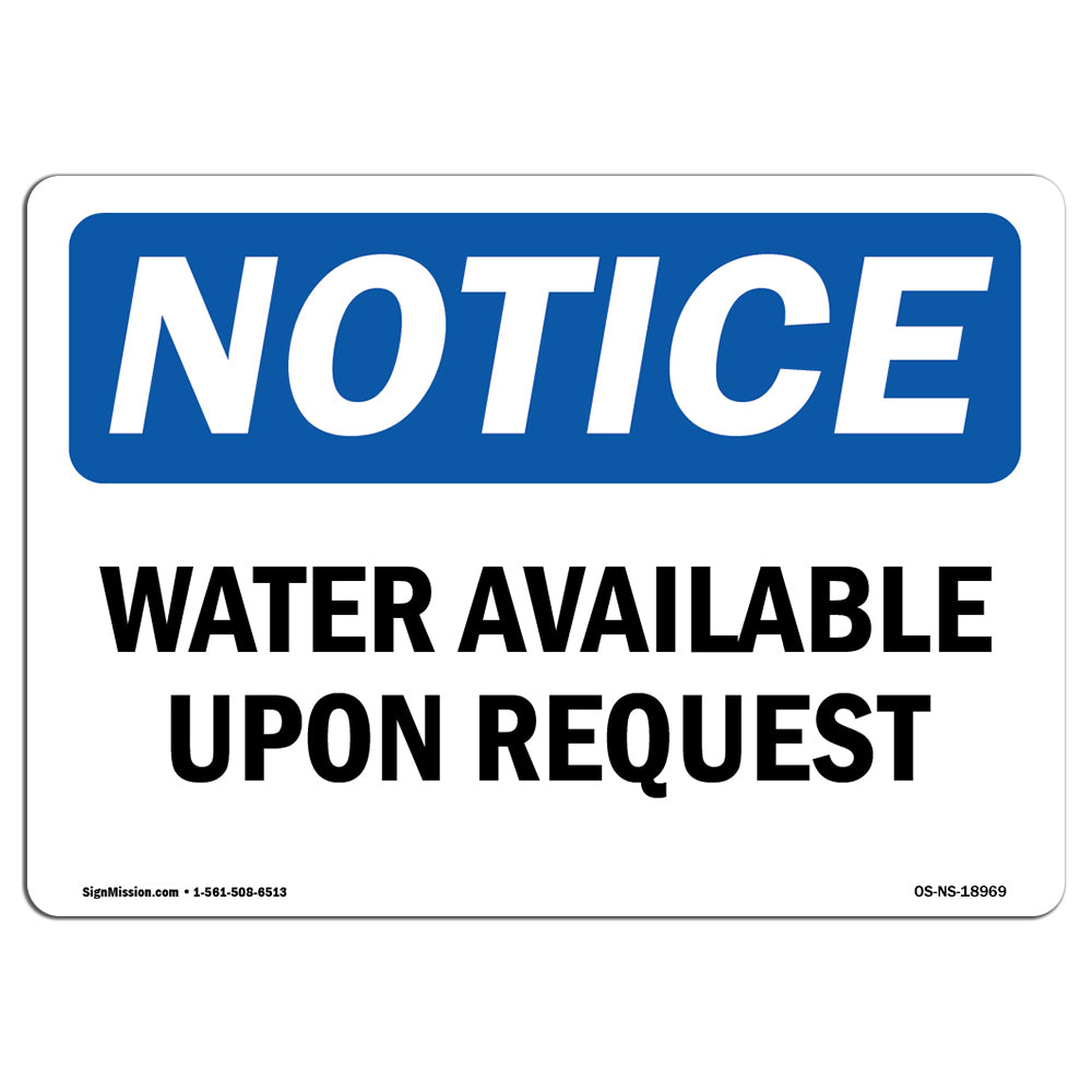 Water Available Upon Request