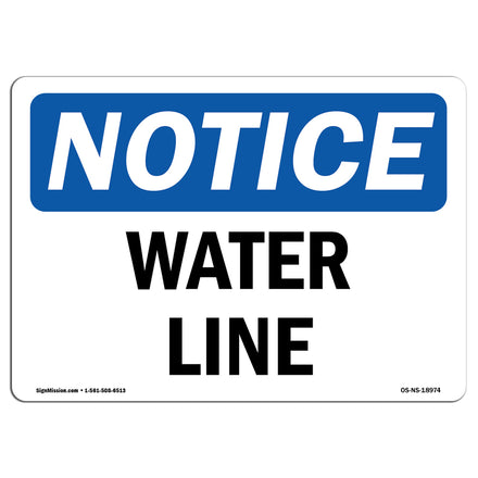 Water Line Sign