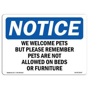 We Welcome Pets But Please Remember Pets