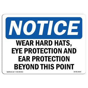 Wear Hard Hats, Eye Protection And Ear Protection