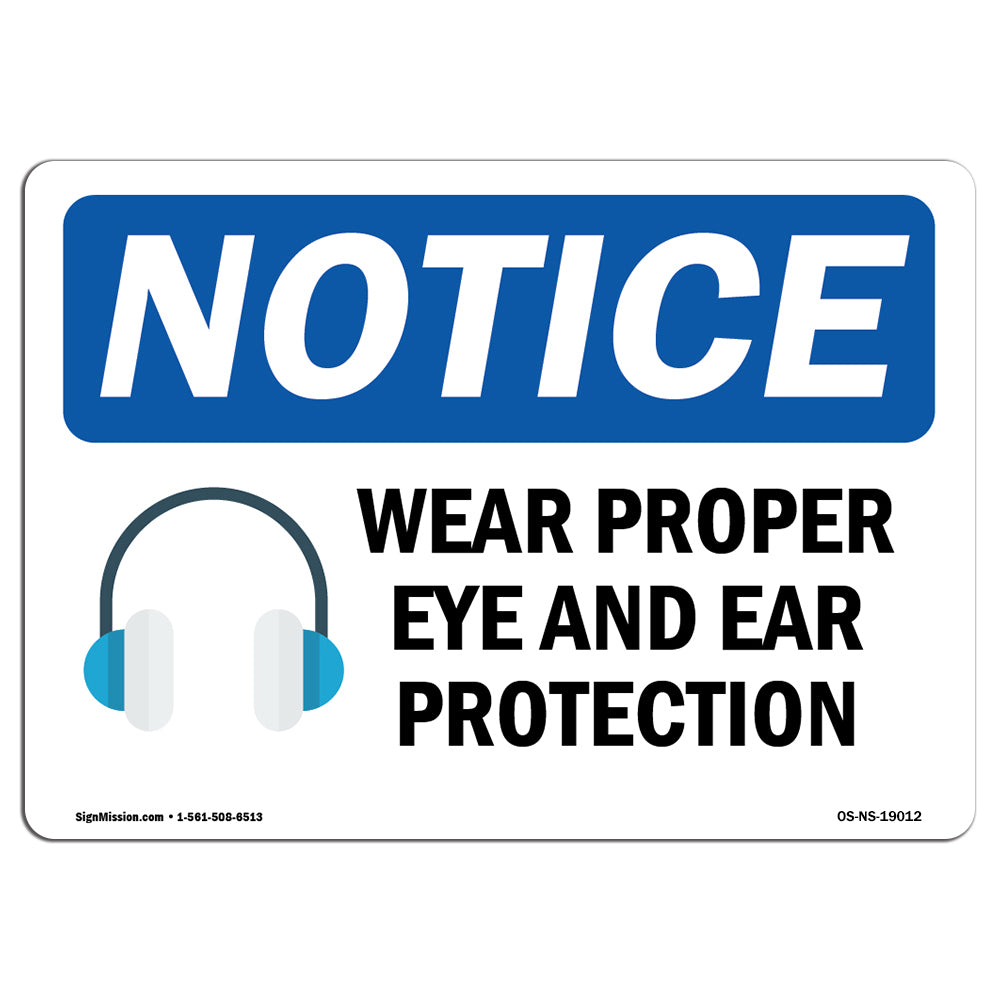 Wear Proper Eye And Ear Protection