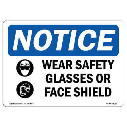 Wear Safety Glasses Or Face Shield