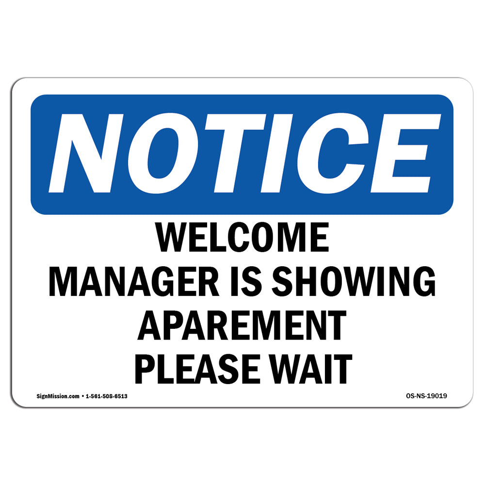 Welcome Manager Is Showing Apartment Please Wait