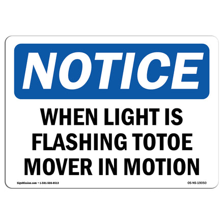 When Light Is Flashing Tote Mover In Motion