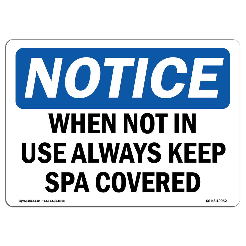 When Not In Use Always Keep Spa Covered