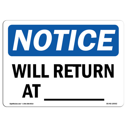 Will Return At ____