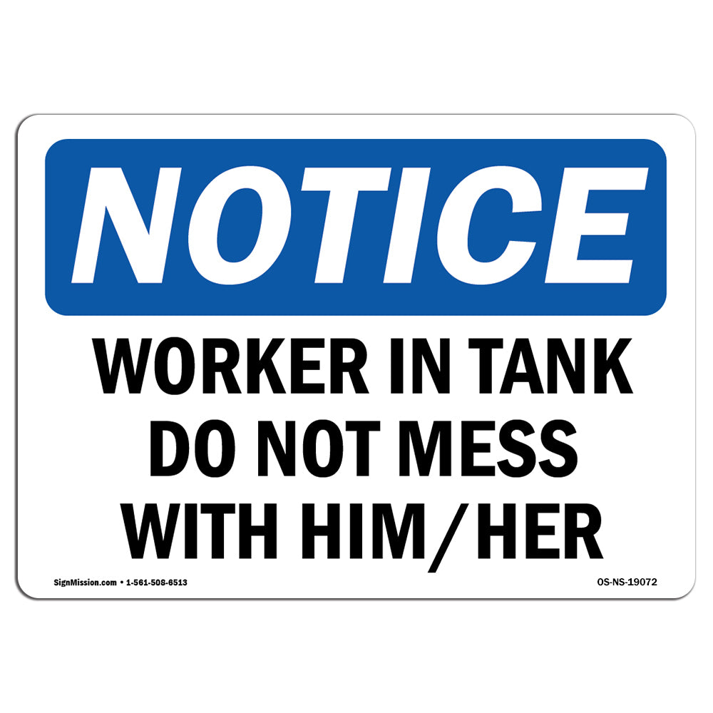 Worker In Tank Do Not Mess With Him Her