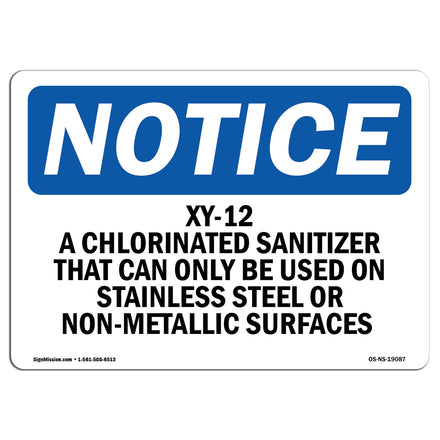 Xy-12 A Chlorinated Sanitizer That Can Only
