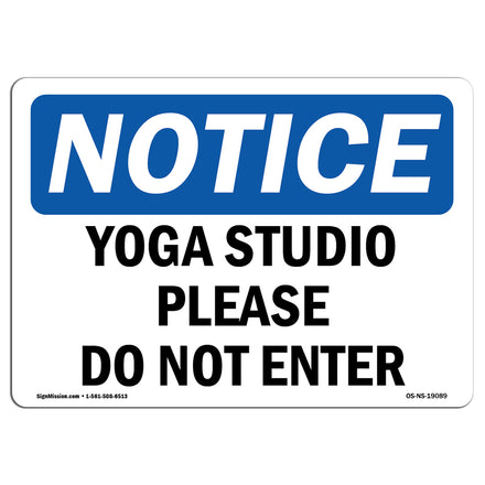 Yoga Studio Please Do Not Enter