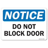 Do Not Block Door