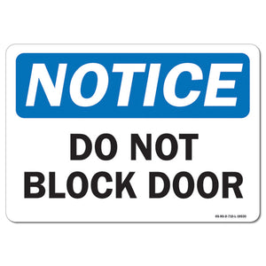 Do Not Block Door