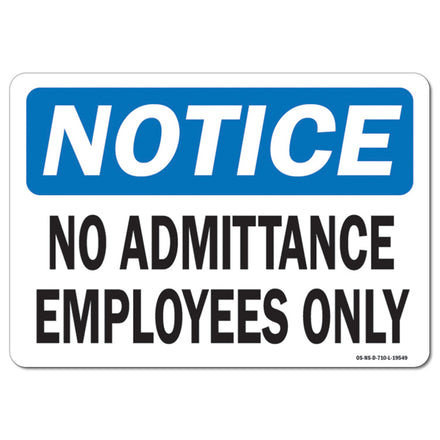 No Admittance Employees Only