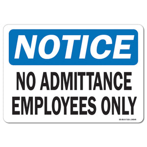 No Admittance Employees Only