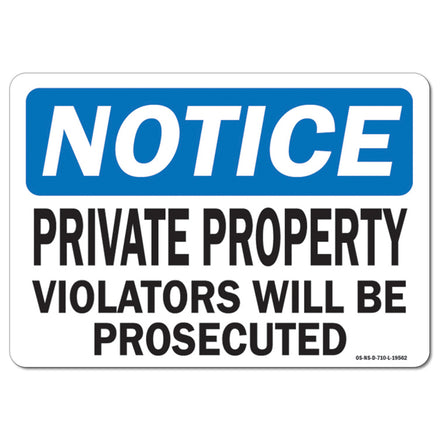 Private Property Violators Will Be Prosecuted