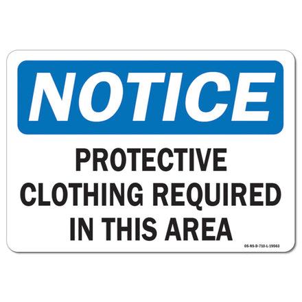 Protective Clothing Required In This Area